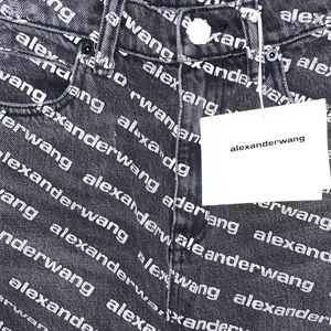 Alexander Wang Pegged leg high rise jeans.